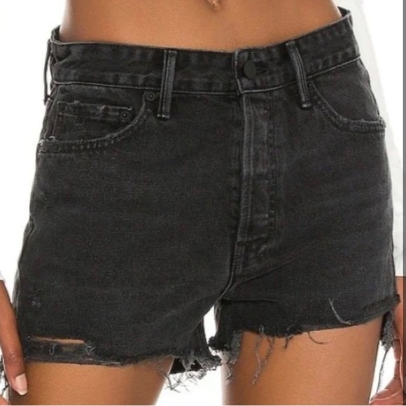 GRLFRND Helena High Rise Denim Shorts NWT Size 23 - Picture 1 of 7